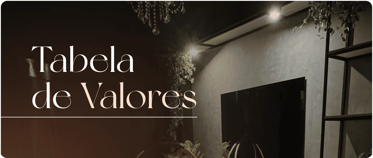 Tabela de valores